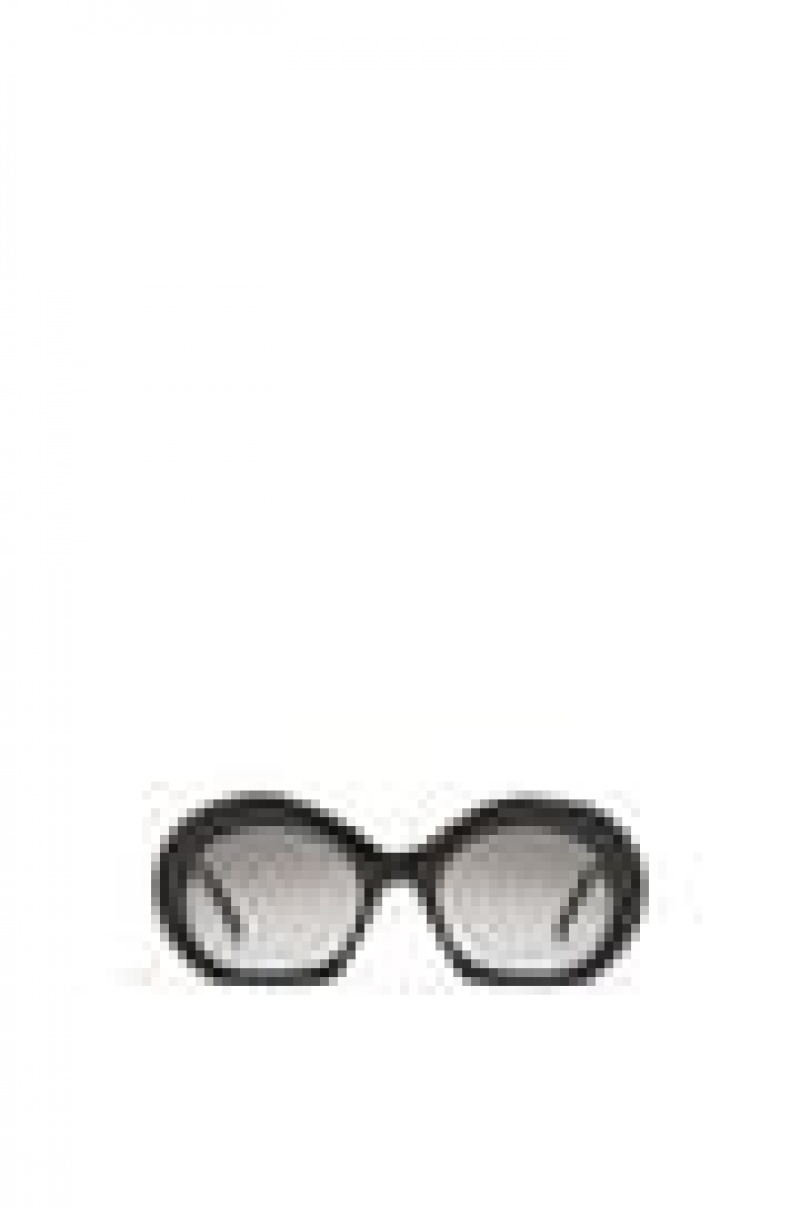 Gafas de Sol Loewe Halfmoon sunglasses in acetate Mujer Negras | 298BNDAQU