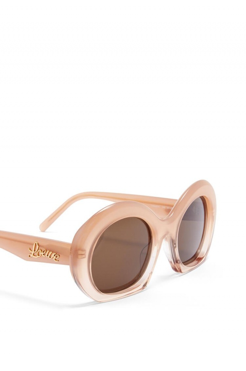 Gafas de Sol Loewe Halfmoon sunglasses in acetate Mujer Rosas Doradas | 201VUNEKD