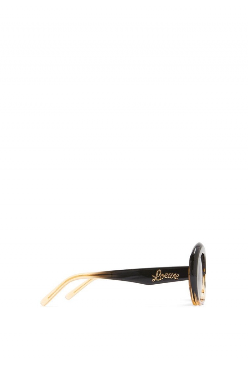 Gafas de Sol Loewe Halfmoon sunglasses in acetate Mujer Negras Beige | 506FTNYMP