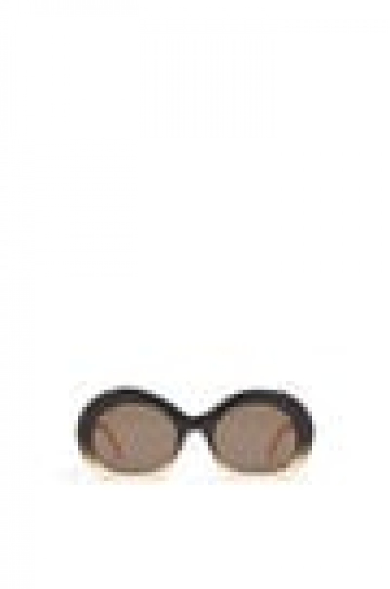 Gafas de Sol Loewe Halfmoon sunglasses in acetate Mujer Negras Beige | 506FTNYMP