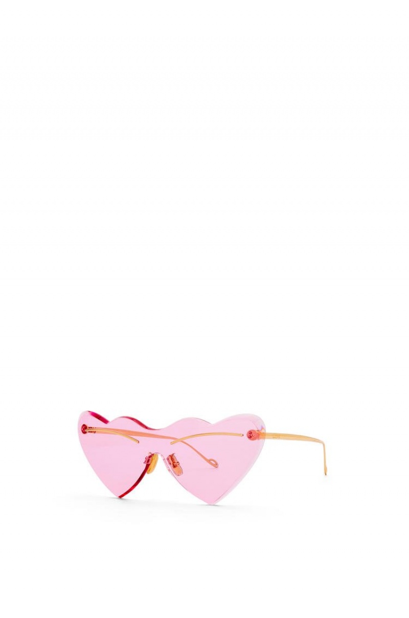 Gafas de Sol Loewe Heart sunglasses in metal Mujer Rosas | 301LQIZRN