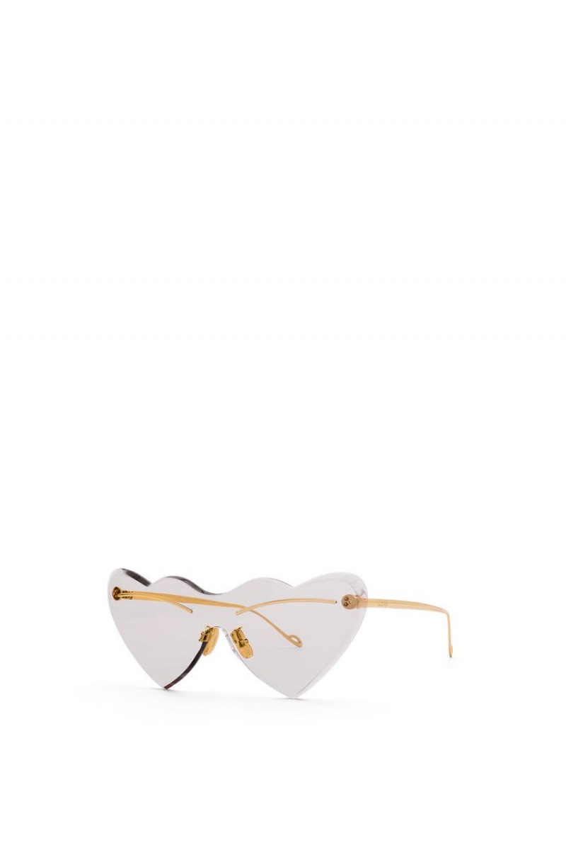 Gafas de Sol Loewe Heart sunglasses in metal Mujer Smoke | 047LVOCBR