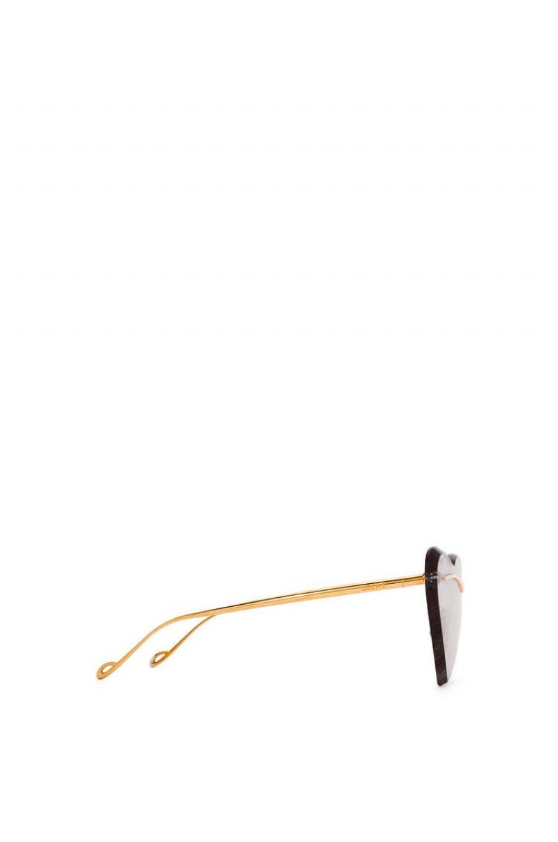 Gafas de Sol Loewe Heart sunglasses in metal Mujer Smoke | 047LVOCBR