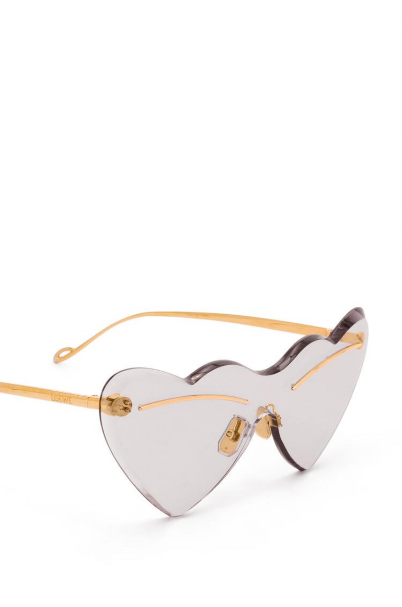 Gafas de Sol Loewe Heart sunglasses in metal Mujer Smoke | 047LVOCBR