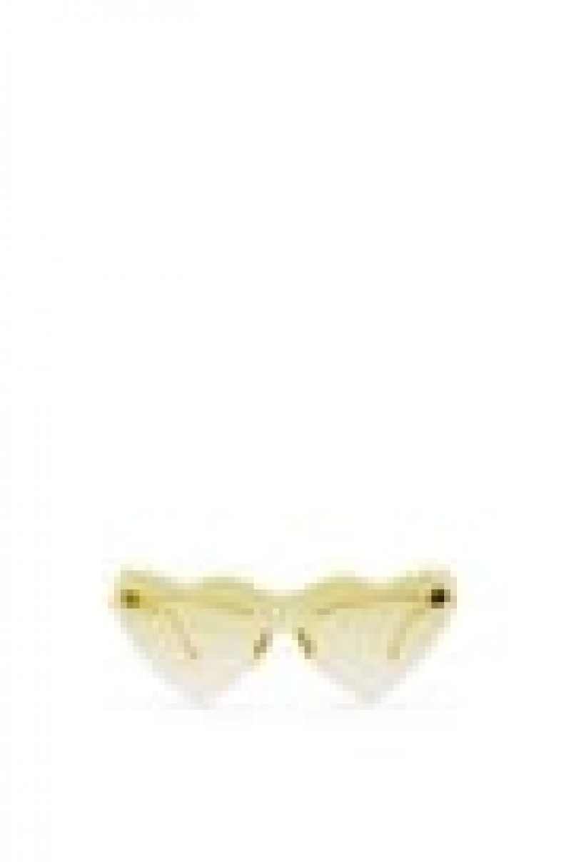 Gafas de Sol Loewe Heart sunglasses in metal Mujer Verde | 136NIUAMP