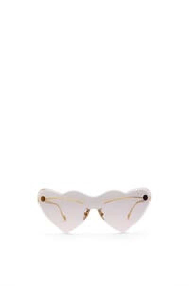 Gafas de Sol Loewe Heart sunglasses in metal Hombre Rosas | 904TILUFO