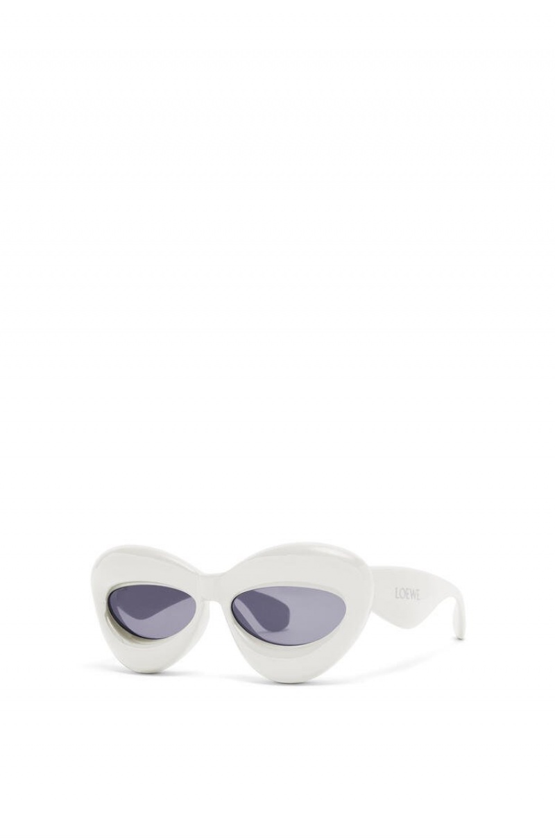 Gafas de Sol Loewe Inflated cateye sunglasses in acetate Mujer Gris | 561JXAOEY