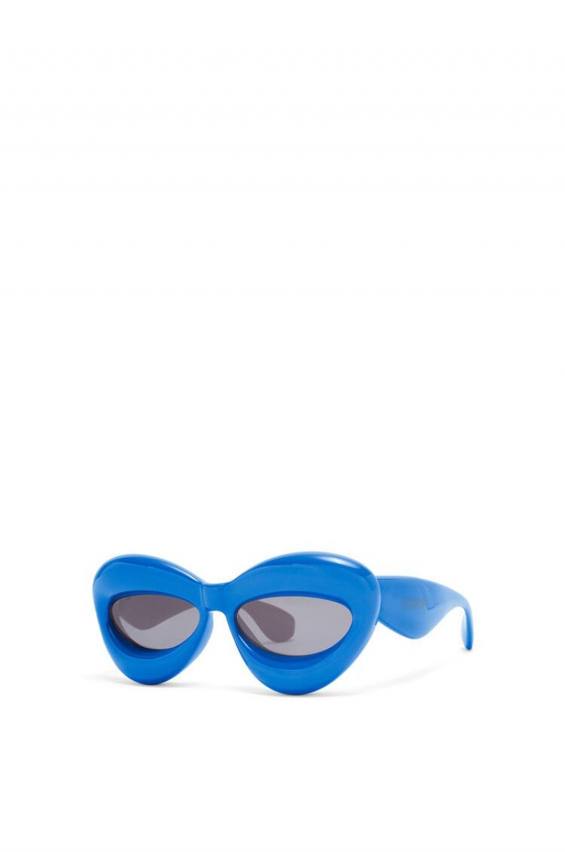 Gafas de Sol Loewe Inflated cateye sunglasses in acetate Mujer Azules | 703LVJHTQ