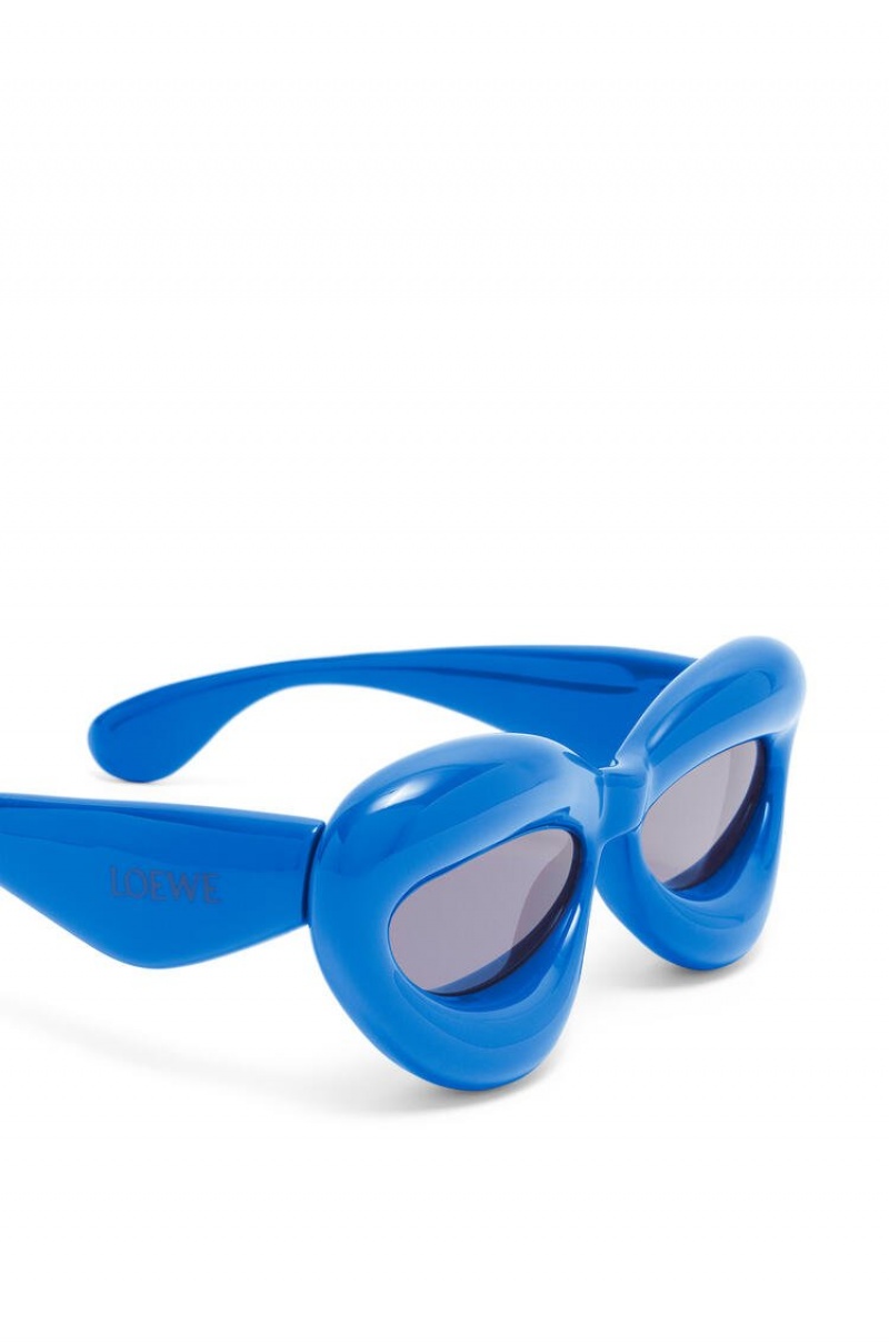 Gafas de Sol Loewe Inflated cateye sunglasses in acetate Mujer Azules | 703LVJHTQ