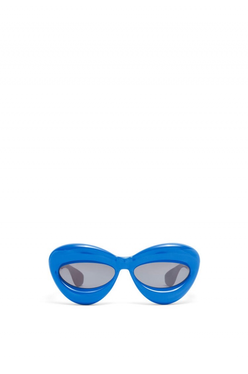 Gafas de Sol Loewe Inflated cateye sunglasses in acetate Mujer Azules | 703LVJHTQ