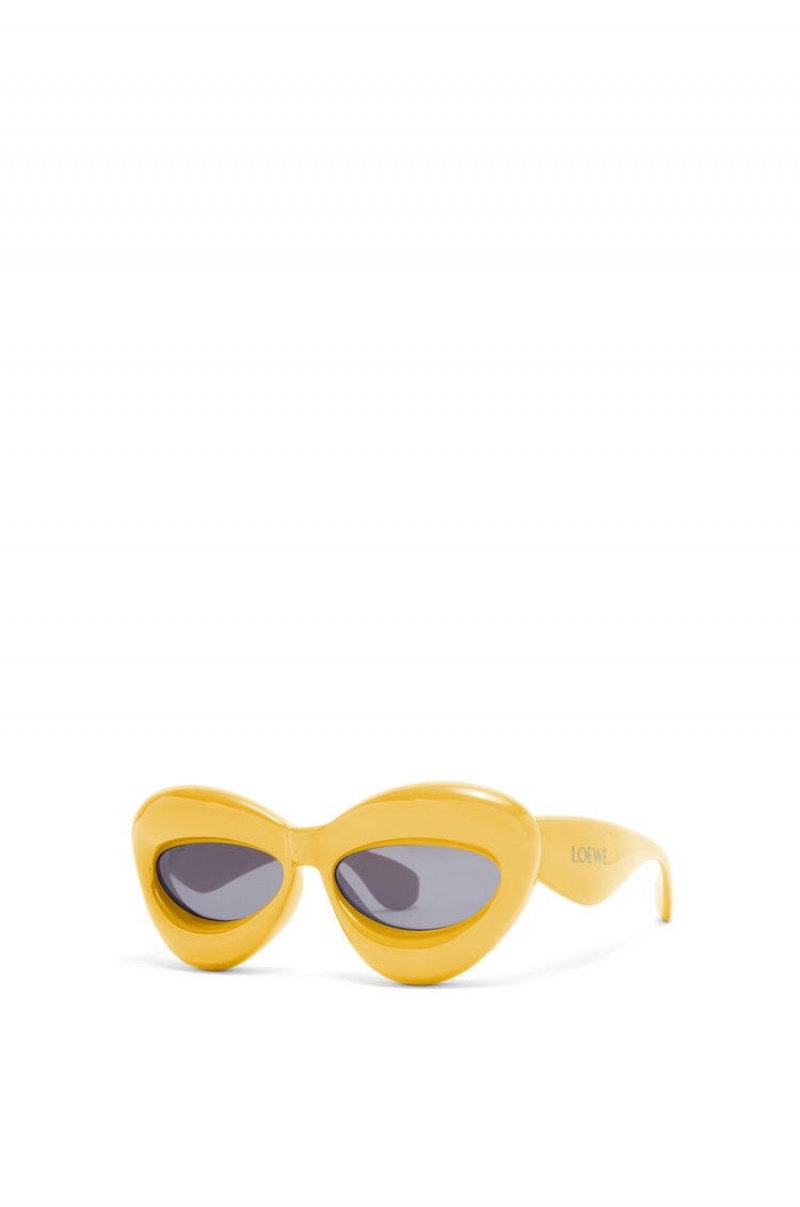 Gafas de Sol Loewe Inflated cateye sunglasses in acetate Mujer Amarillo | 125OMPQLV