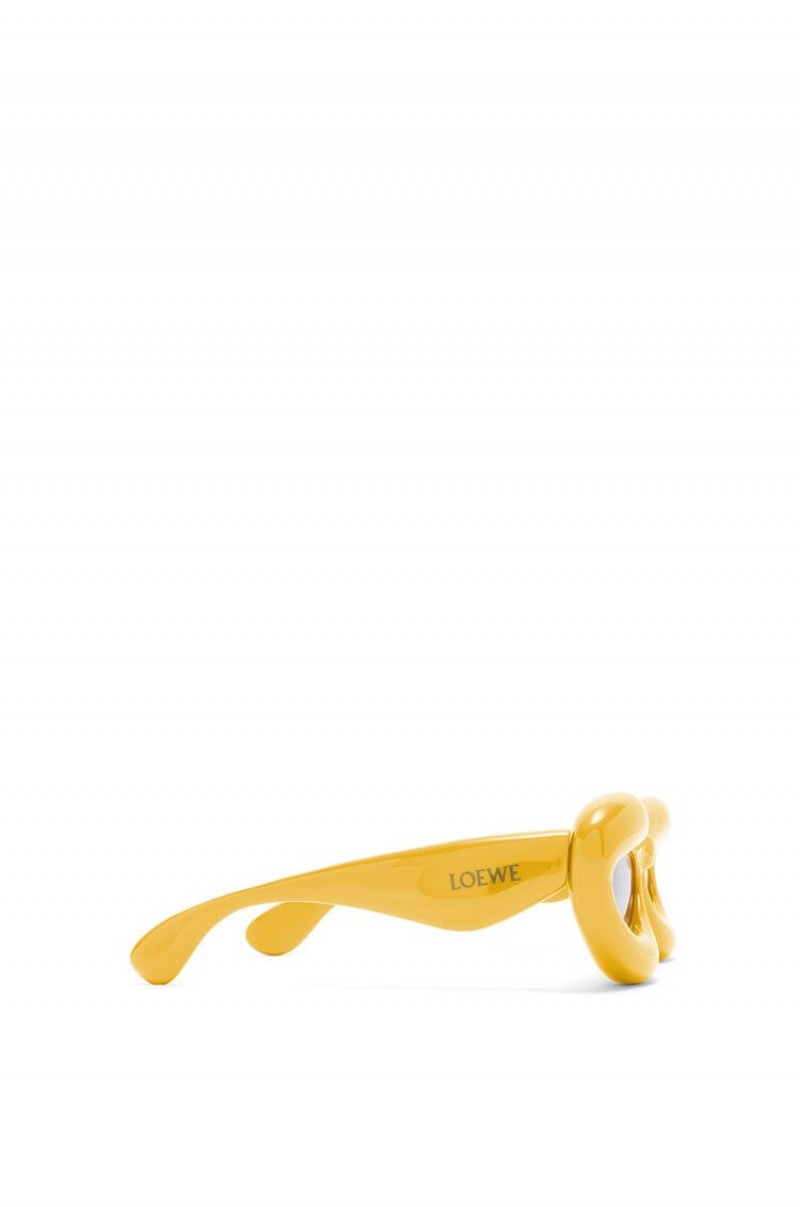 Gafas de Sol Loewe Inflated cateye sunglasses in acetate Mujer Amarillo | 125OMPQLV