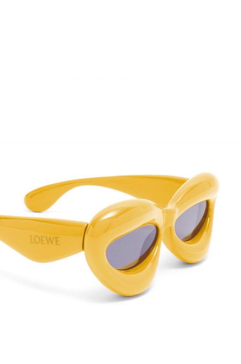 Gafas de Sol Loewe Inflated cateye sunglasses in acetate Mujer Amarillo | 125OMPQLV