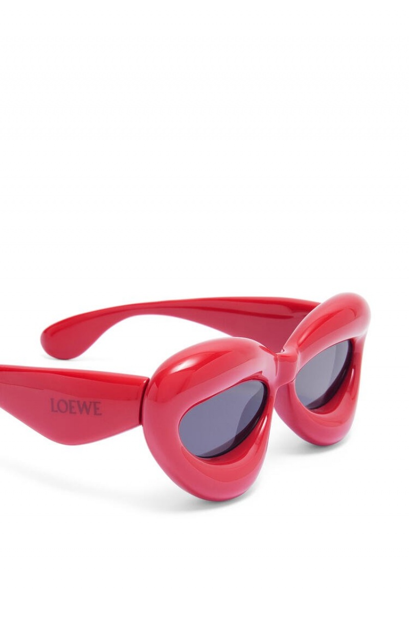 Gafas de Sol Loewe Inflated cateye sunglasses in acetate Mujer Lipstick | 216HYGXIU