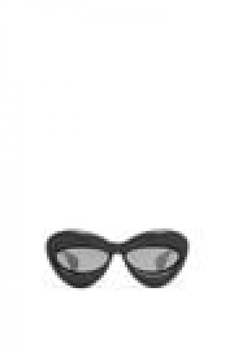 Gafas de Sol Loewe Inflated cateye sunglasses in acetate Hombre Negras | 529CWMGXI