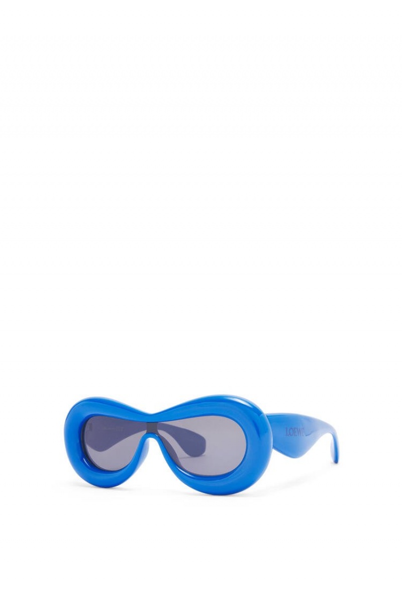 Gafas de Sol Loewe Inflated mask sunglasses in acetate Mujer Azules | 370JNYQVR