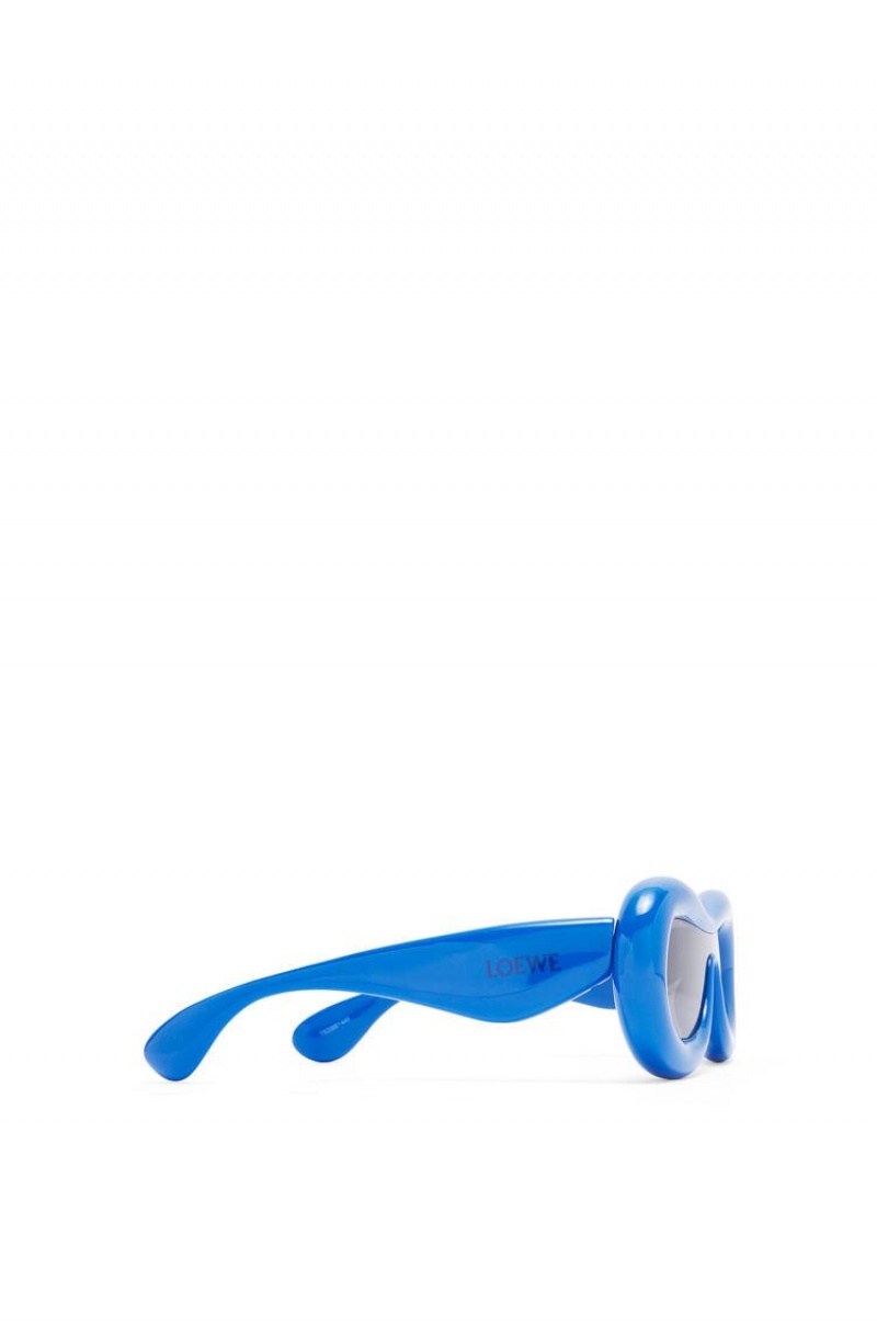 Gafas de Sol Loewe Inflated mask sunglasses in acetate Mujer Azules | 370JNYQVR