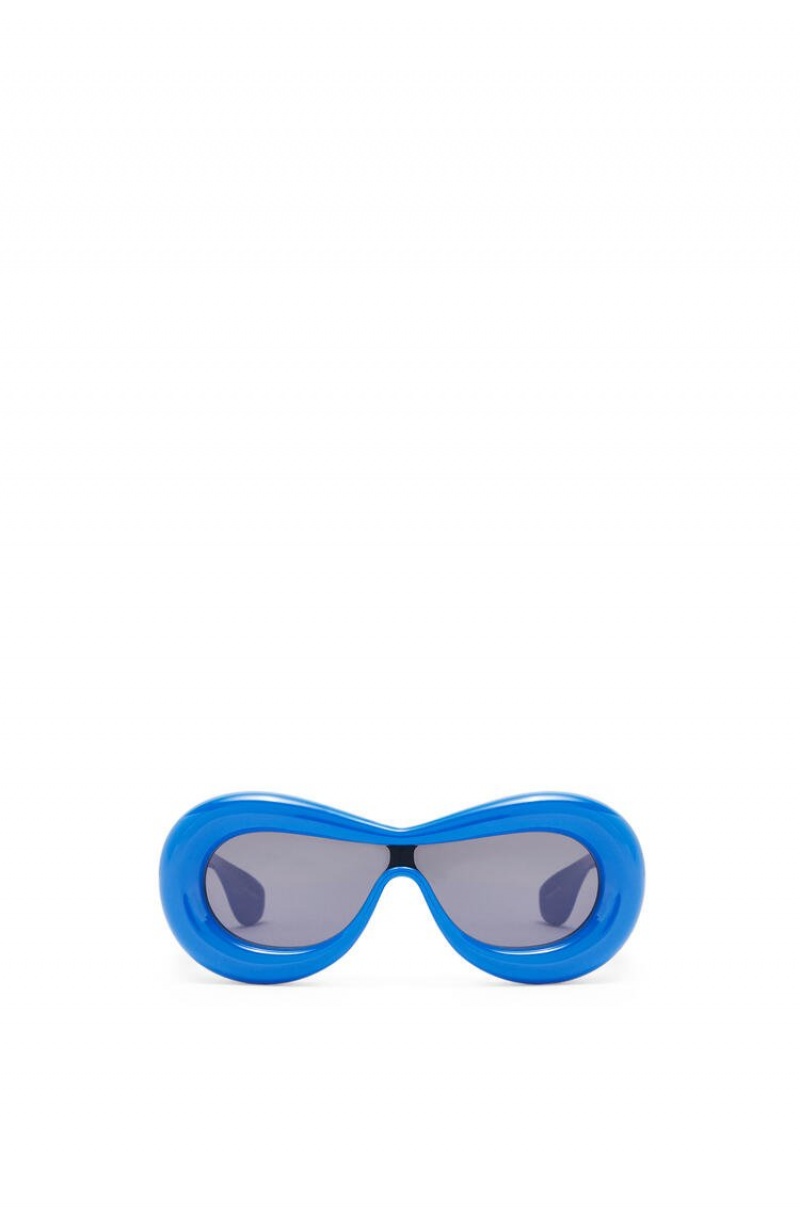 Gafas de Sol Loewe Inflated mask sunglasses in acetate Mujer Azules | 370JNYQVR