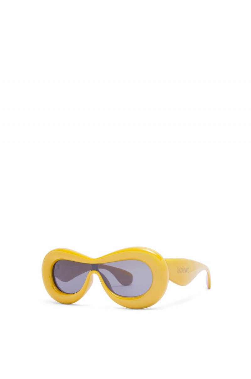 Gafas de Sol Loewe Inflated mask sunglasses in acetate Mujer Amarillo | 403THFBSL