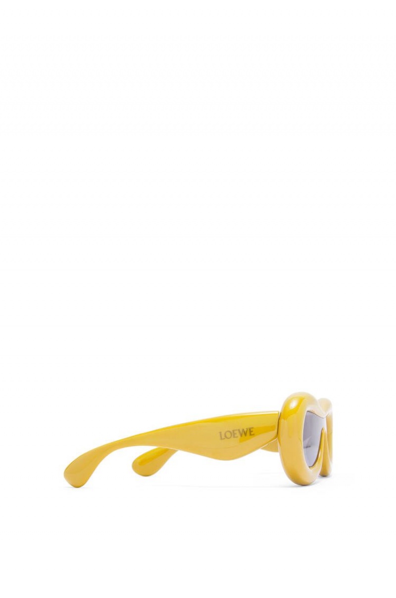 Gafas de Sol Loewe Inflated mask sunglasses in acetate Mujer Amarillo | 403THFBSL