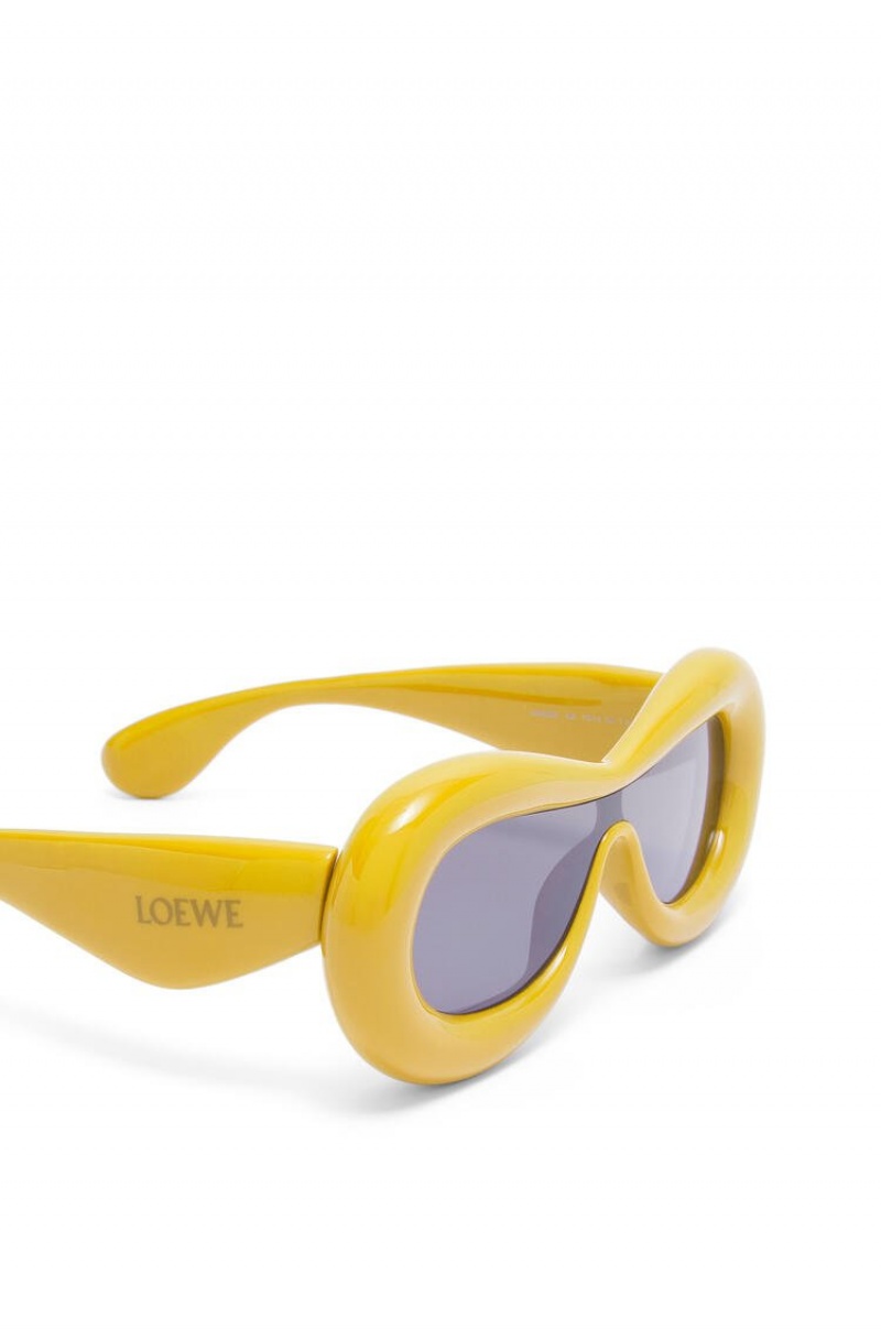 Gafas de Sol Loewe Inflated mask sunglasses in acetate Mujer Amarillo | 403THFBSL