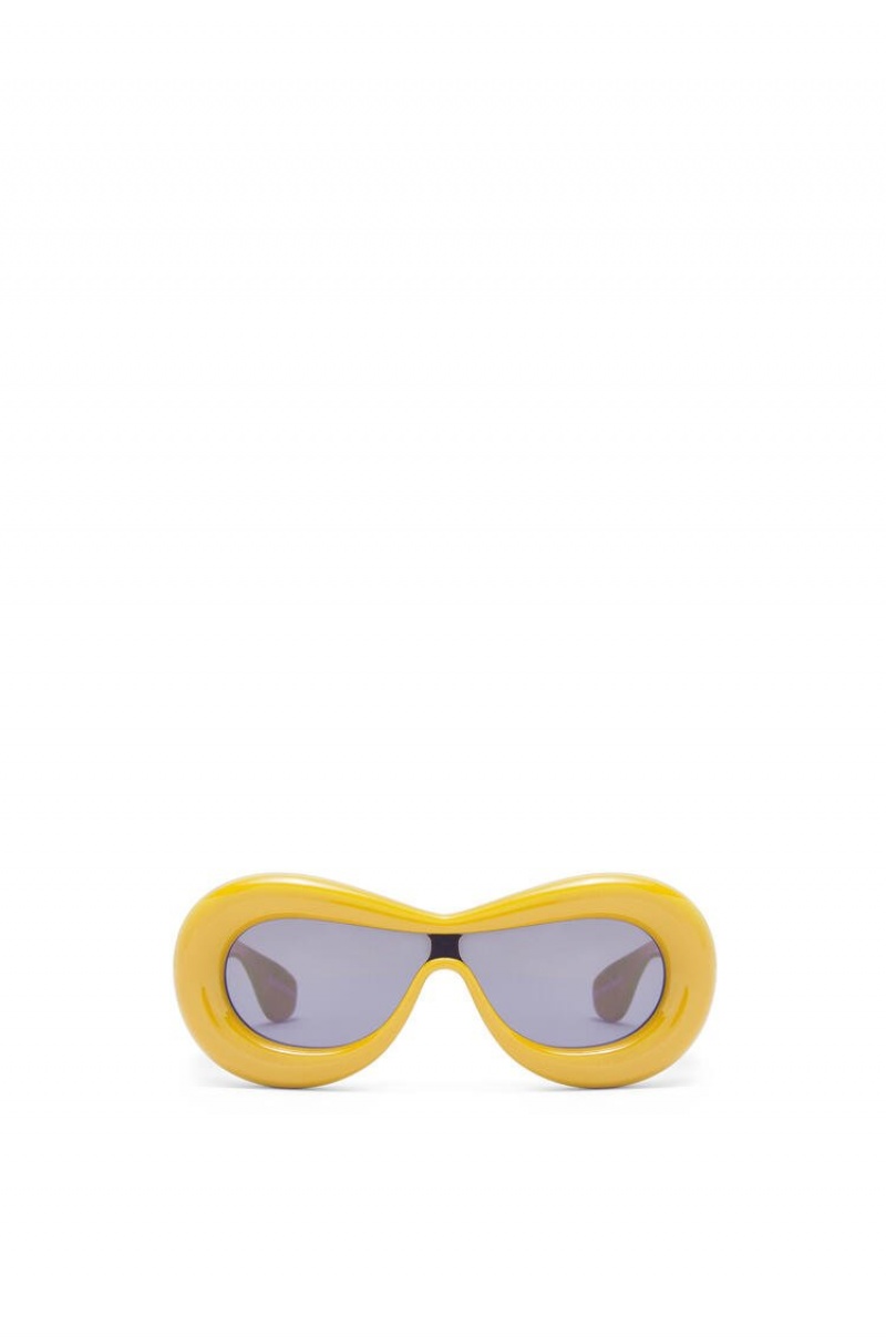 Gafas de Sol Loewe Inflated mask sunglasses in acetate Mujer Amarillo | 403THFBSL