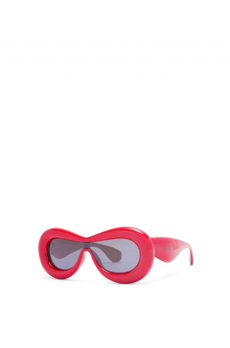 Gafas de Sol Loewe Inflated mask sunglasses in acetate Mujer Lipstick | 814FTSGJB