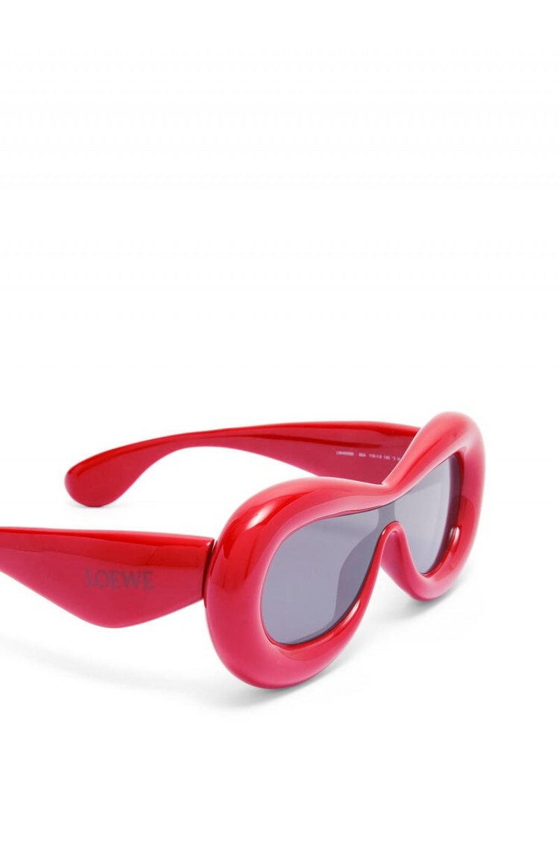 Gafas de Sol Loewe Inflated mask sunglasses in acetate Mujer Lipstick | 814FTSGJB