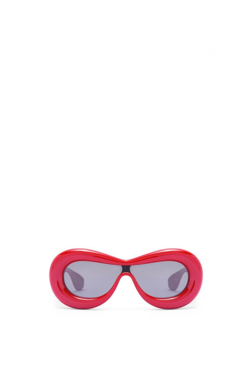 Gafas de Sol Loewe Inflated mask sunglasses in acetate Mujer Lipstick | 814FTSGJB