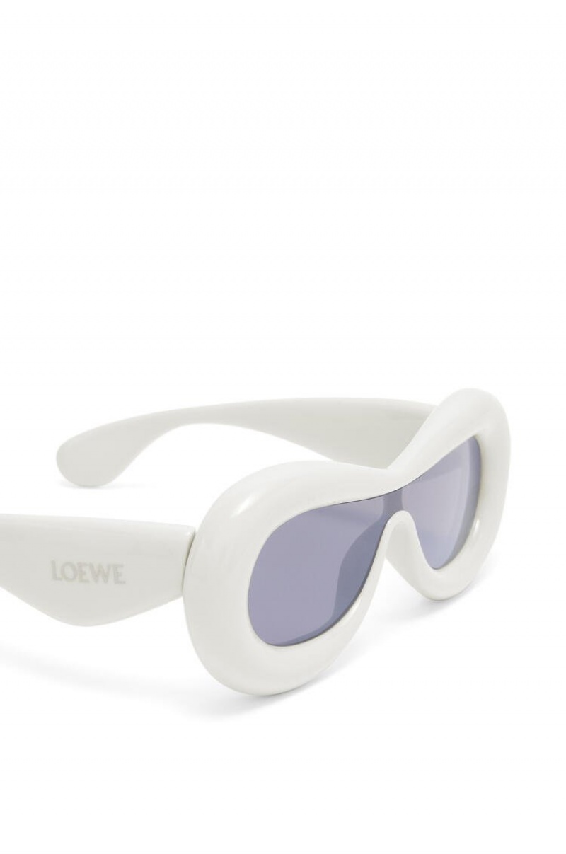 Gafas de Sol Loewe Inflated mask sunglasses in acetate Mujer Gris | 913ZLHEOY