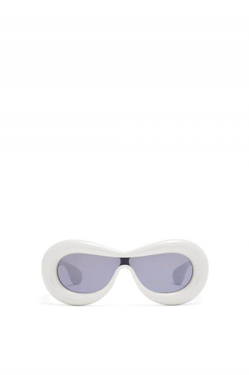 Gafas de Sol Loewe Inflated mask sunglasses in acetate Mujer Gris | 913ZLHEOY