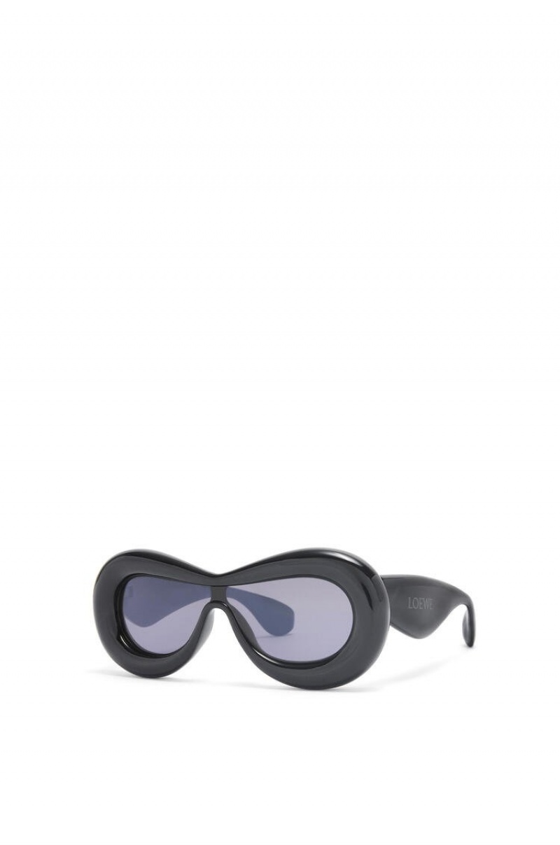 Gafas de Sol Loewe Inflated mask sunglasses in acetate Mujer Negras | 240ZGYAHX