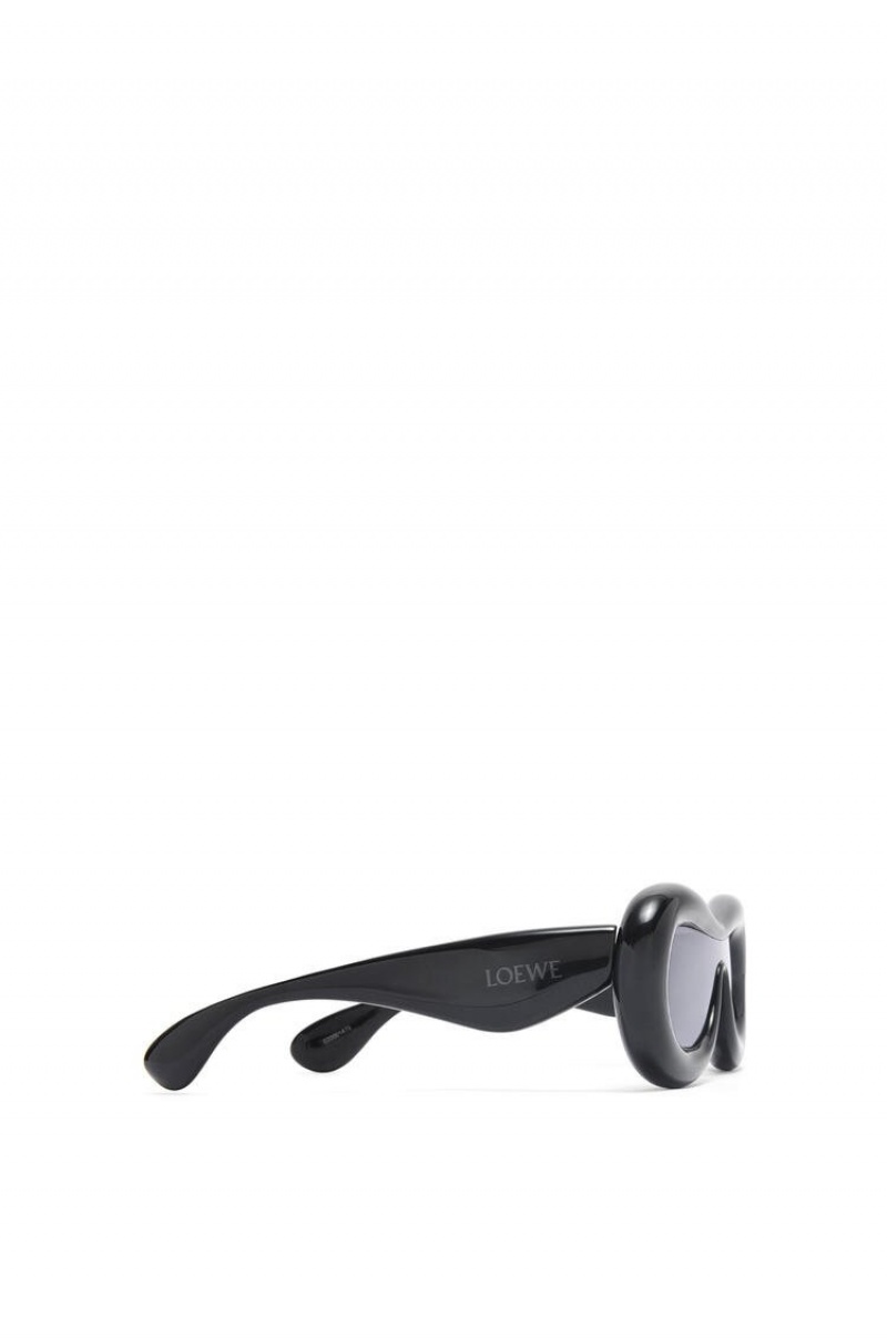 Gafas de Sol Loewe Inflated mask sunglasses in acetate Mujer Negras | 240ZGYAHX