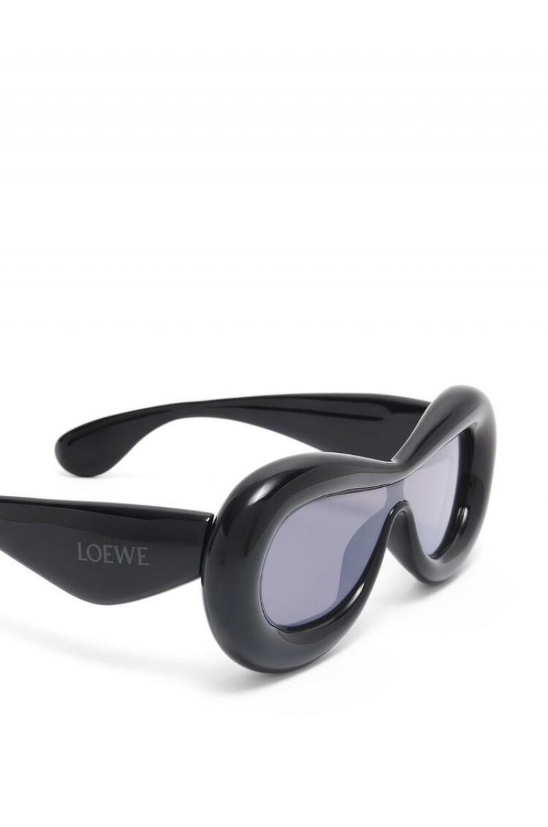 Gafas de Sol Loewe Inflated mask sunglasses in acetate Mujer Negras | 240ZGYAHX