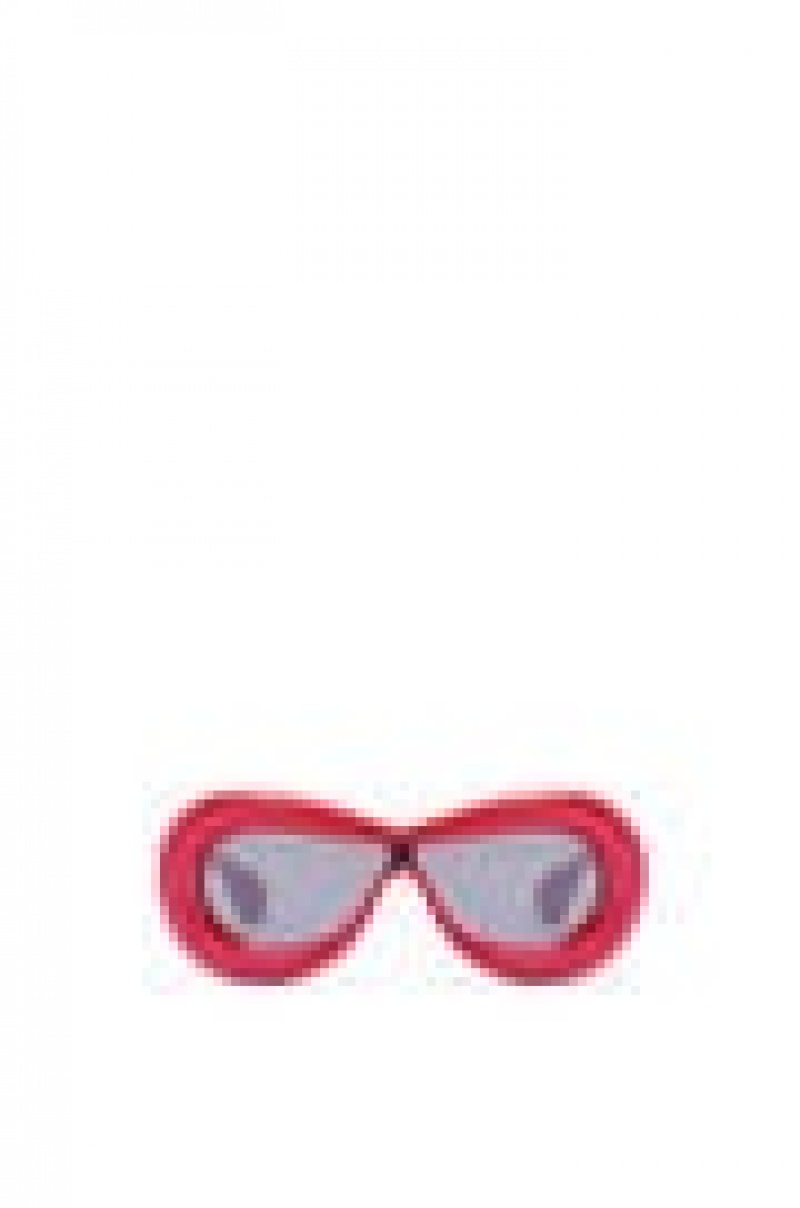 Gafas de Sol Loewe Inflated mask sunglasses in acetate Hombre Lipstick | 389YNZDUV