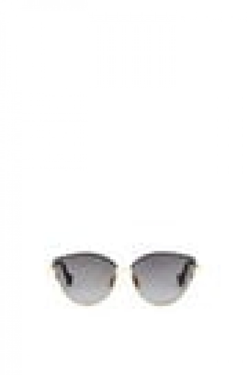 Gafas de Sol Loewe Metal butterfly sunglasses Mujer Gris | 365WOAJPT