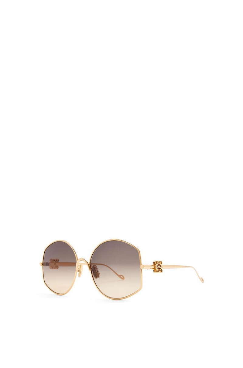 Gafas de Sol Loewe Oversize sunglasses in metal Mujer Doradas | 213ALBXTF