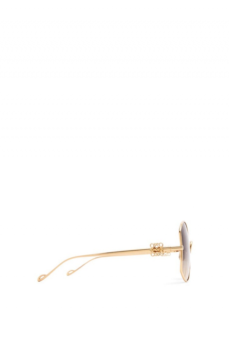 Gafas de Sol Loewe Oversize sunglasses in metal Mujer Doradas | 213ALBXTF