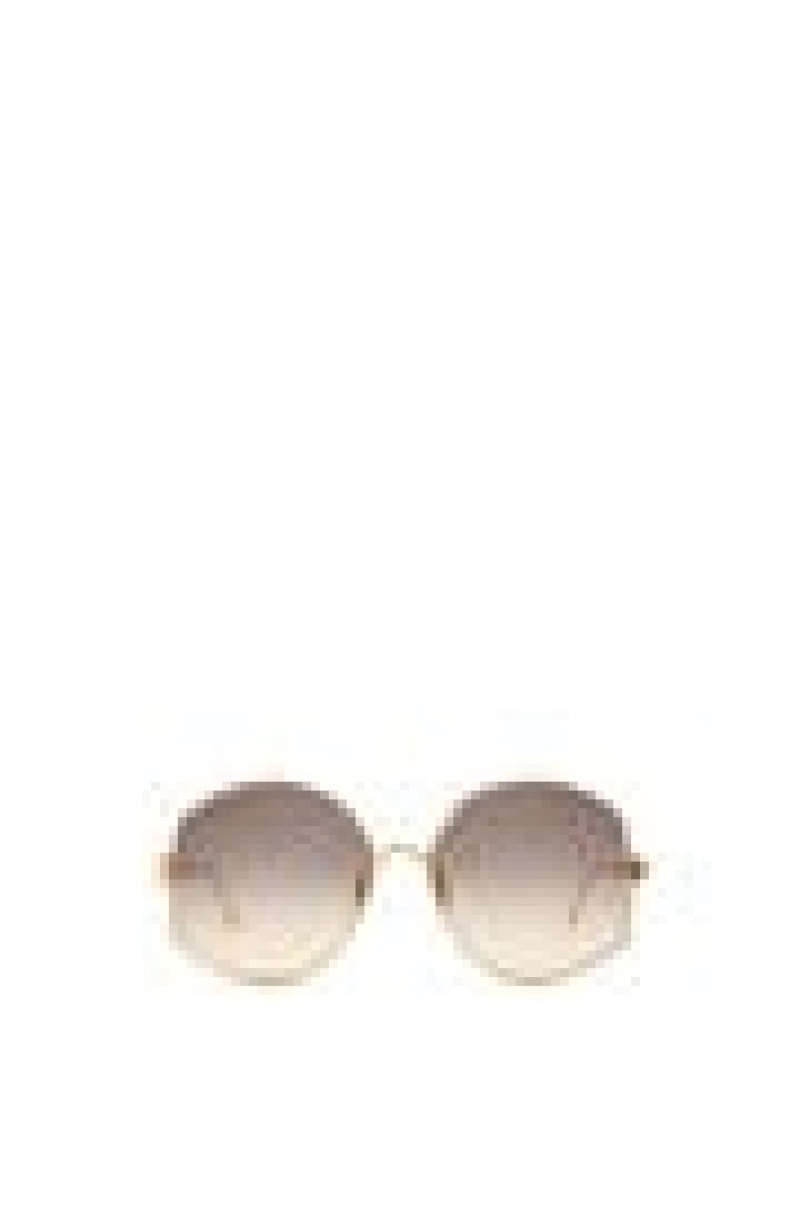 Gafas de Sol Loewe Oversize sunglasses in metal Mujer Doradas | 213ALBXTF