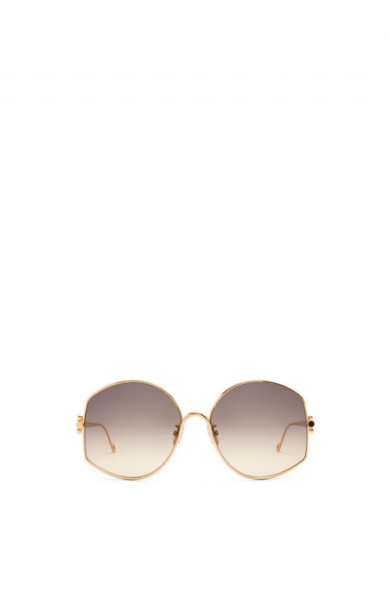 Gafas de Sol Loewe Oversize sunglasses in metal Mujer Doradas | 213ALBXTF