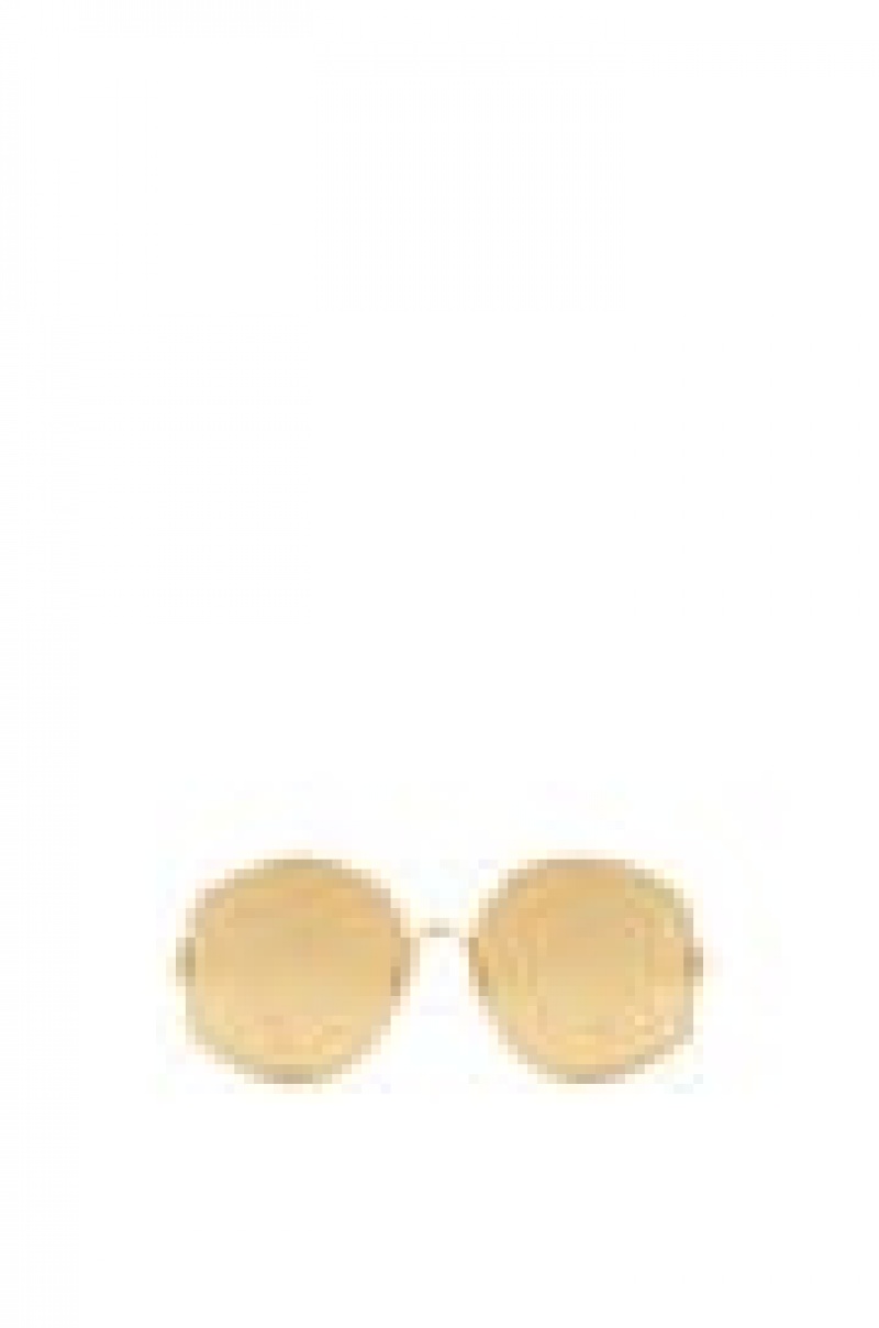 Gafas de Sol Loewe Oversize sunglasses in metal Mujer Doradas Doradas | 812OFUXHT