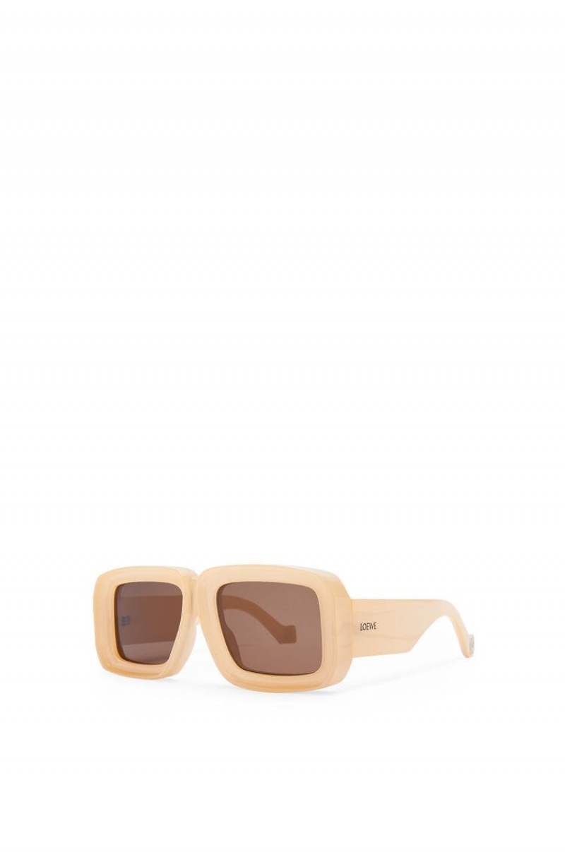 Gafas de Sol Loewe Paula's Ibiza dive in mask sunglasses Mujer Beige | 910OWCQFY