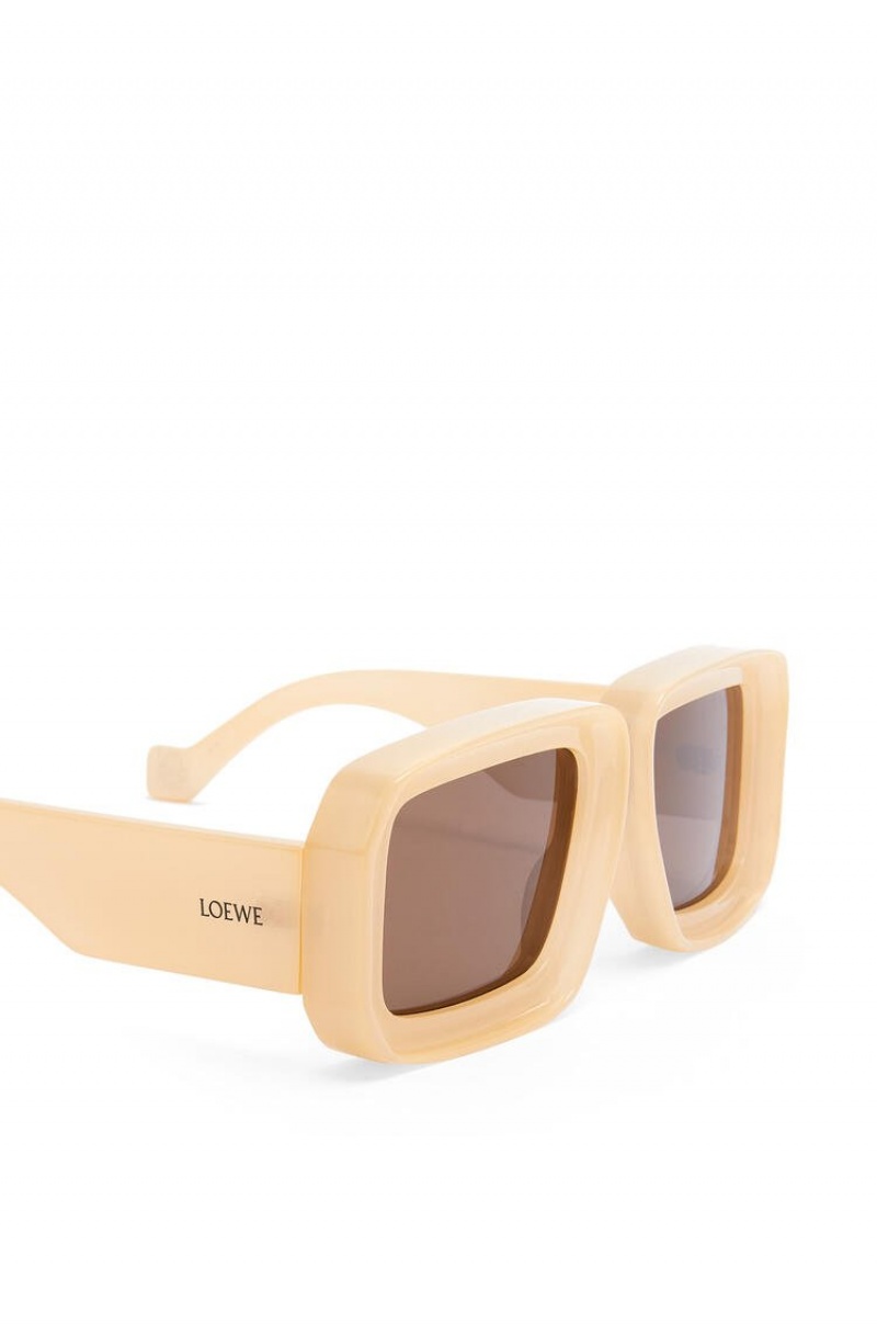 Gafas de Sol Loewe Paula's Ibiza dive in mask sunglasses Mujer Beige | 910OWCQFY