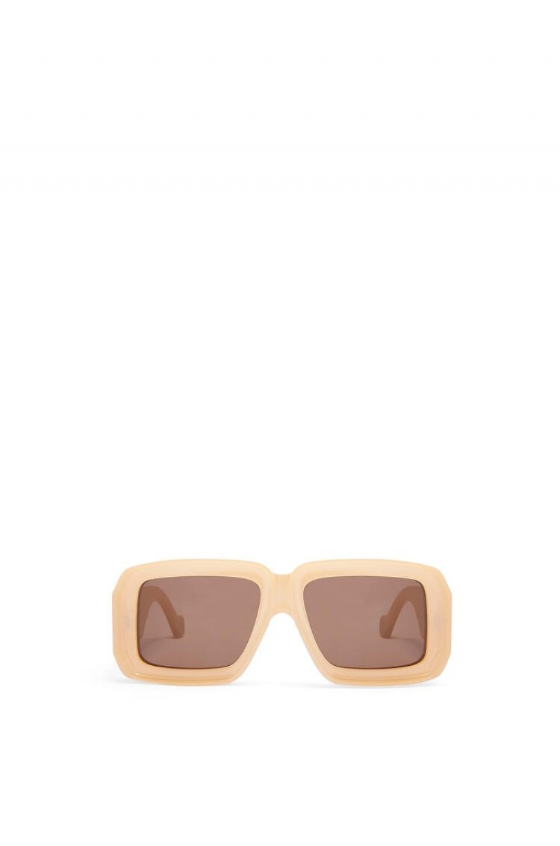 Gafas de Sol Loewe Paula's Ibiza dive in mask sunglasses Mujer Beige | 910OWCQFY