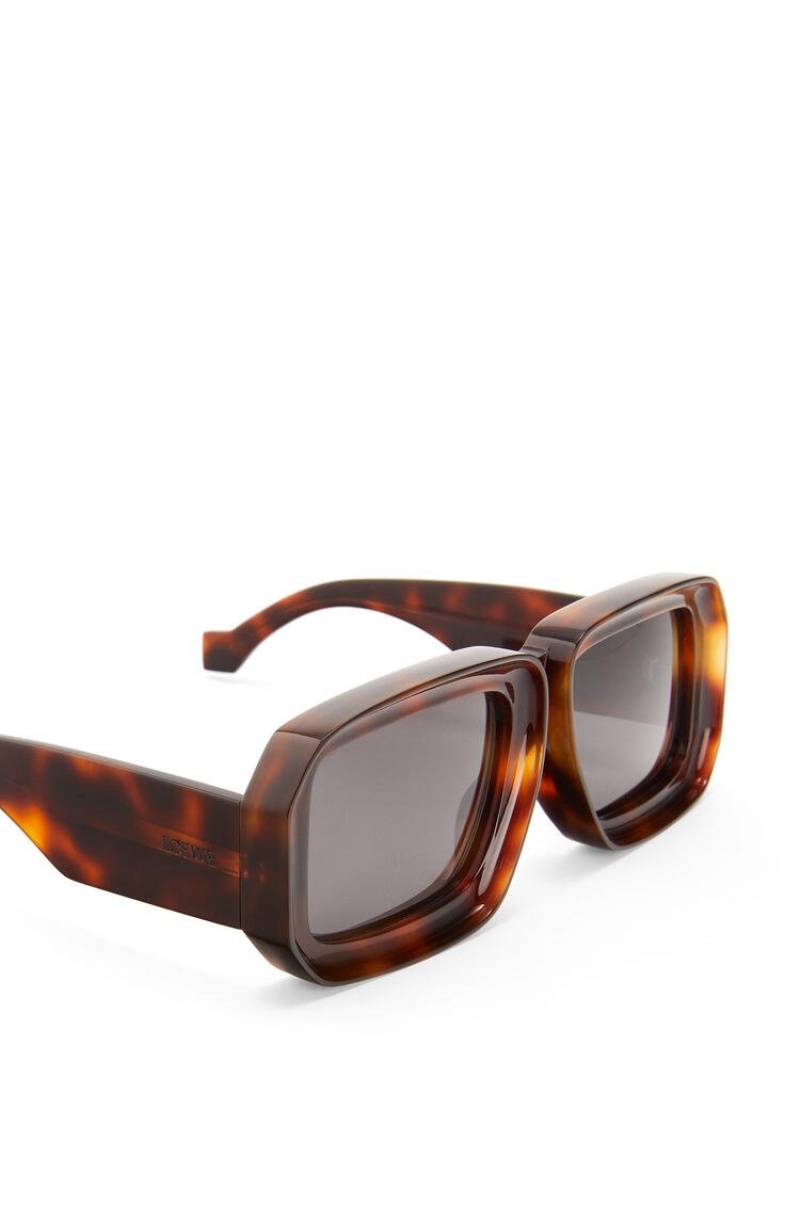 Gafas de Sol Loewe Paula's Ibiza dive in mask sunglasses Hombre Shiny Classic Havana | 764FEWNAS