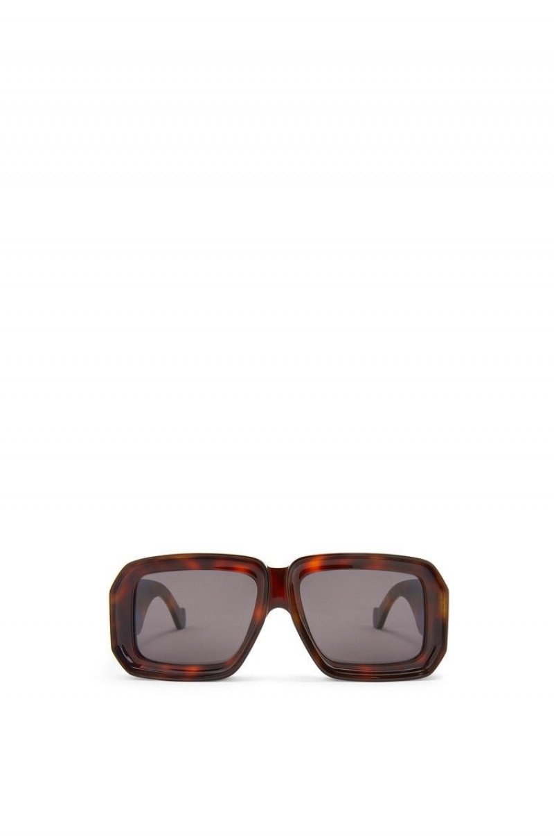 Gafas de Sol Loewe Paula's Ibiza dive in mask sunglasses Hombre Shiny Classic Havana | 764FEWNAS