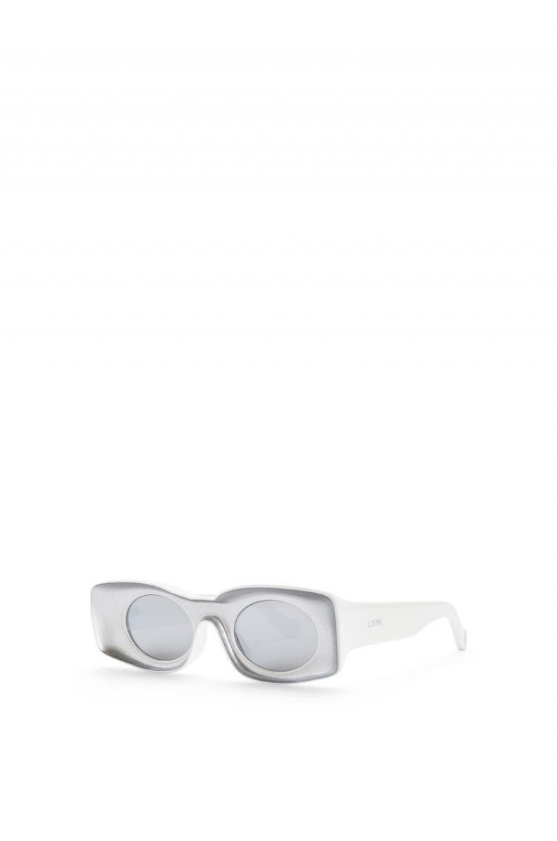 Gafas de Sol Loewe Paula's Ibiza original sunglasses Mujer Plateadas | 582NEDXQG