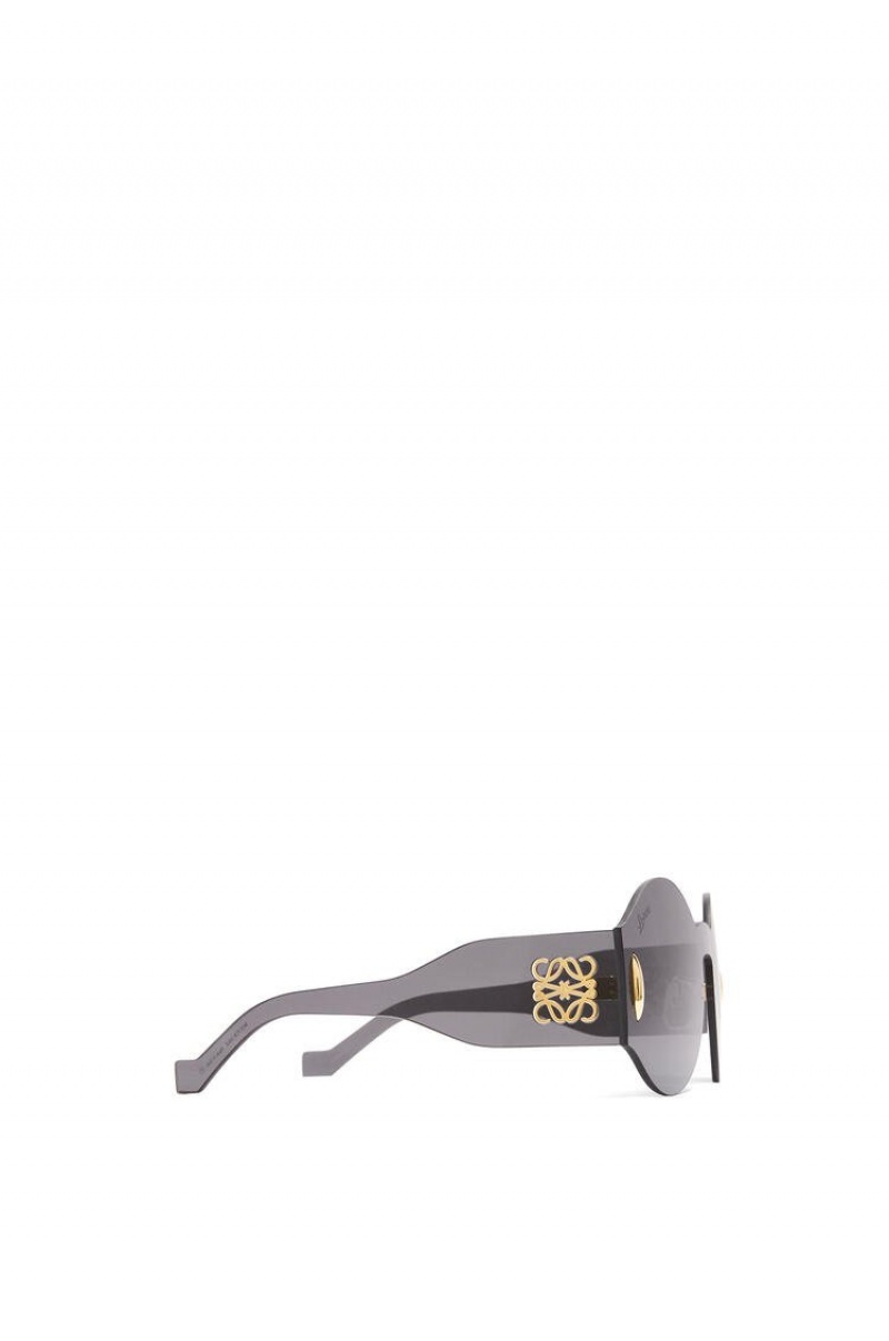 Gafas de Sol Loewe Round mask sunglasses in nylon Mujer Smoke | 569YARJTI