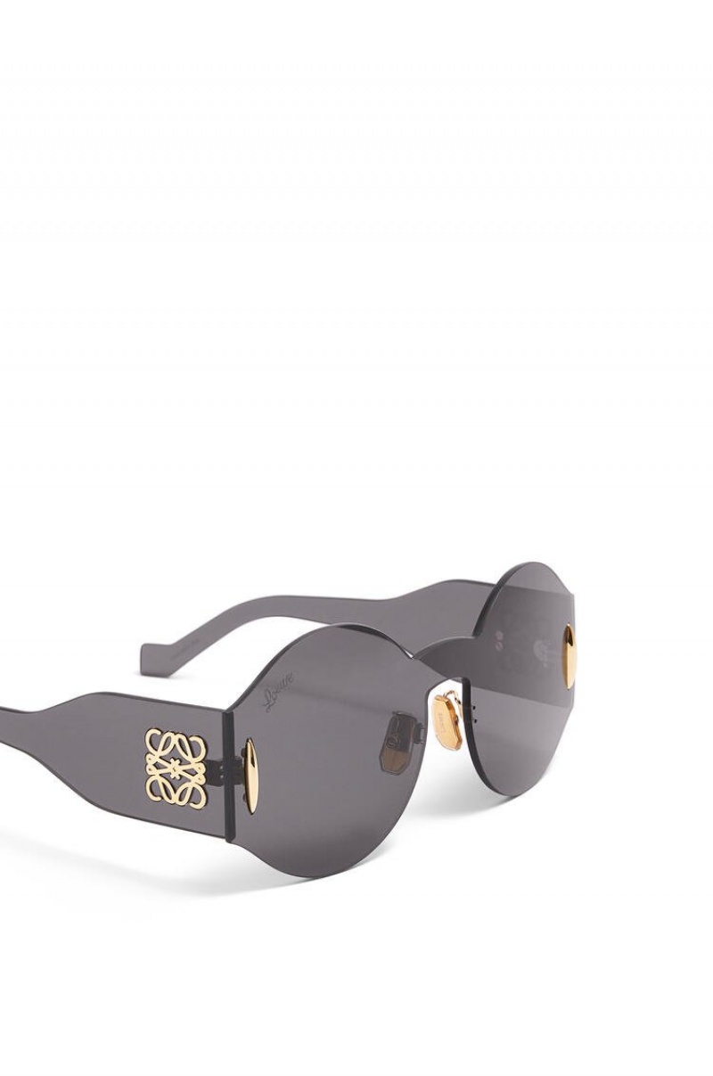 Gafas de Sol Loewe Round mask sunglasses in nylon Mujer Smoke | 569YARJTI