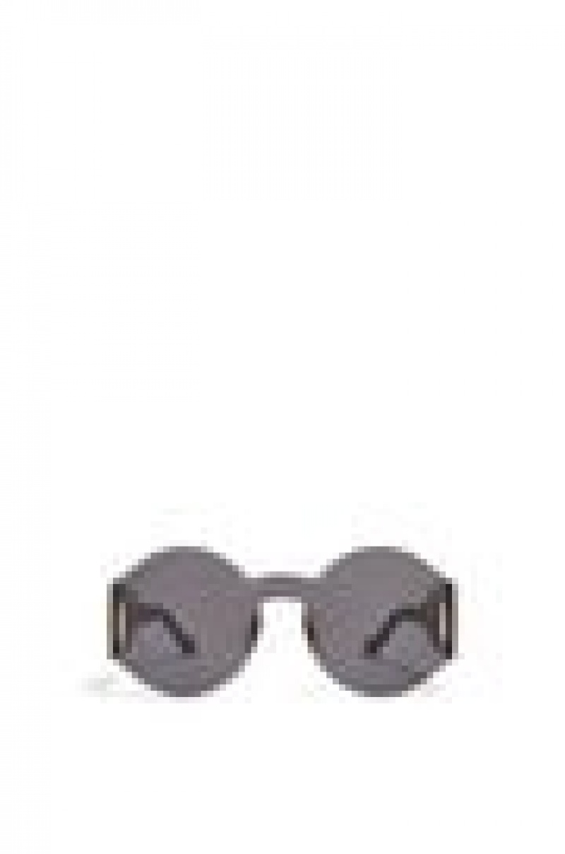 Gafas de Sol Loewe Round mask sunglasses in nylon Mujer Smoke | 569YARJTI